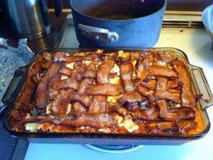 Some people go overboard with bacon. Photo by baconaddicts.com