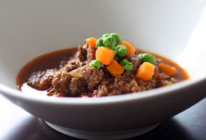Chile con Carne with Peas & Carrots
